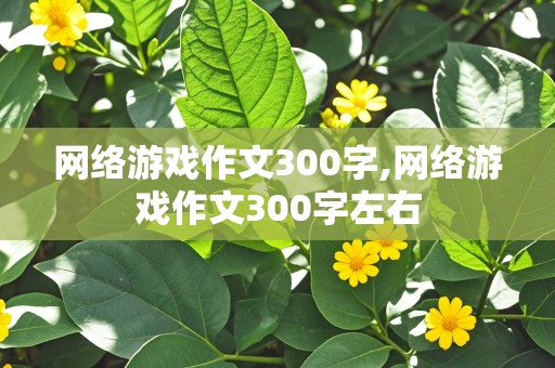 网络游戏作文300字,网络游戏作文300字左右