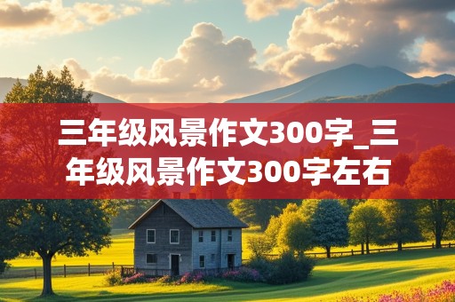 三年级风景作文300字_三年级风景作文300字左右