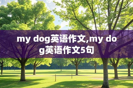 my dog英语作文,my dog英语作文5句