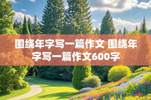 围绕年字写一篇作文 围绕年字写一篇作文600字