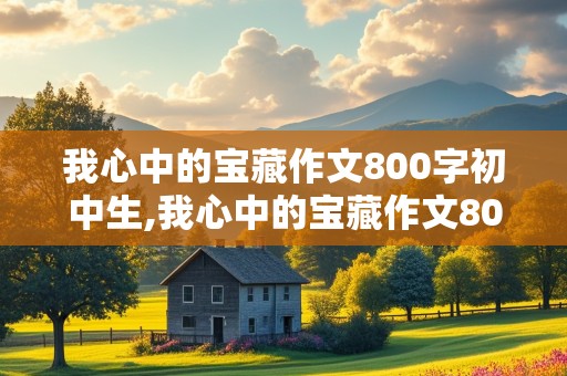 我心中的宝藏作文800字初中生,我心中的宝藏作文800字初中生记叙文