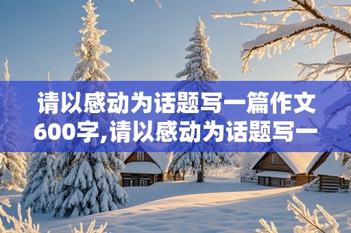 请以感动为话题写一篇作文600字,请以感动为话题写一篇作文600字左右