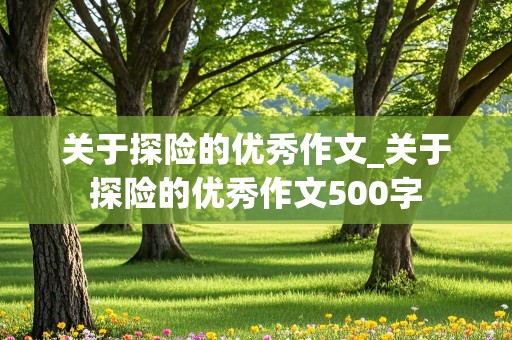 关于探险的优秀作文_关于探险的优秀作文500字