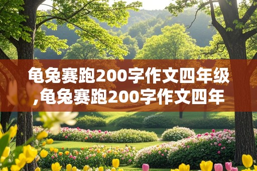 龟兔赛跑200字作文四年级,龟兔赛跑200字作文四年级下册