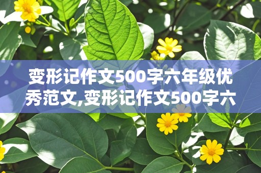 变形记作文500字六年级优秀范文,变形记作文500字六年级优秀范文变成云