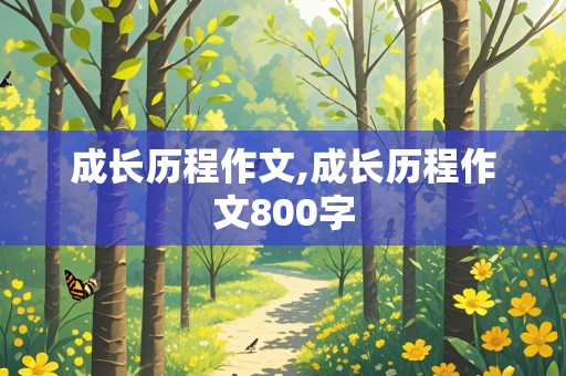 成长历程作文,成长历程作文800字