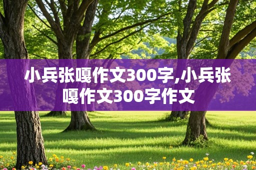 小兵张嘎作文300字,小兵张嘎作文300字作文