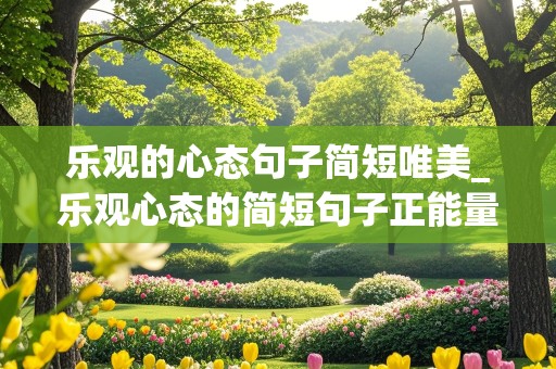 乐观的心态句子简短唯美_乐观心态的简短句子正能量