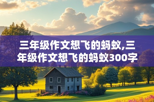 三年级作文想飞的蚂蚁,三年级作文想飞的蚂蚁300字