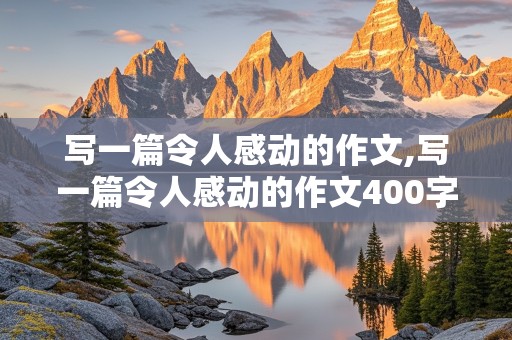 写一篇令人感动的作文,写一篇令人感动的作文400字