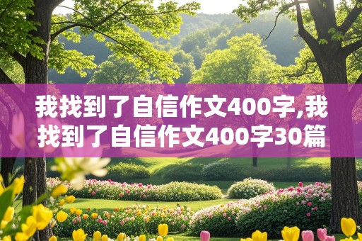 我找到了自信作文400字,我找到了自信作文400字30篇