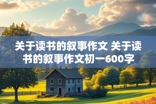 关于读书的叙事作文 关于读书的叙事作文初一600字