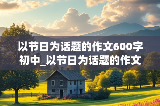 以节日为话题的作文600字初中_以节日为话题的作文600字初中春节