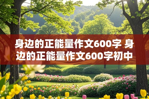 身边的正能量作文600字 身边的正能量作文600字初中