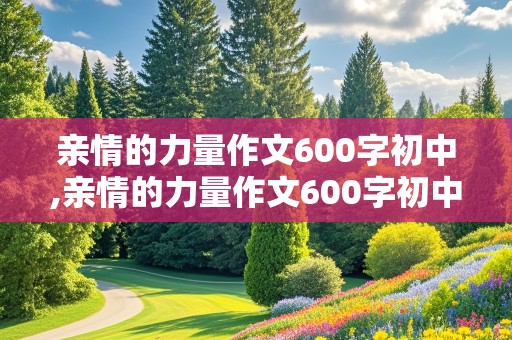 亲情的力量作文600字初中,亲情的力量作文600字初中作文