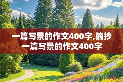 一篇写景的作文400字,摘抄一篇写景的作文400字