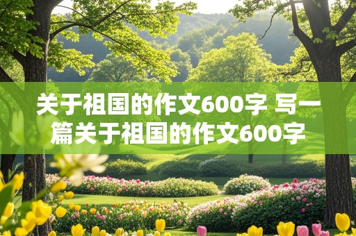 关于祖国的作文600字 写一篇关于祖国的作文600字