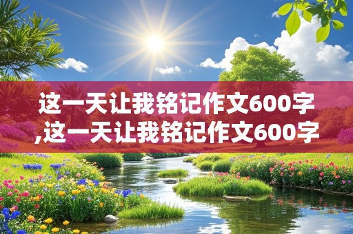 这一天让我铭记作文600字,这一天让我铭记作文600字初中