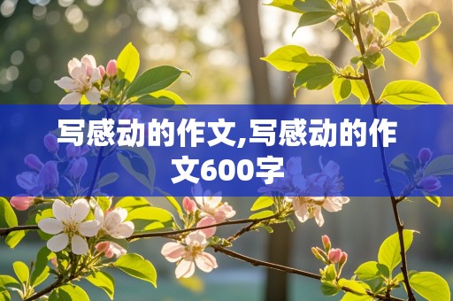 写感动的作文,写感动的作文600字