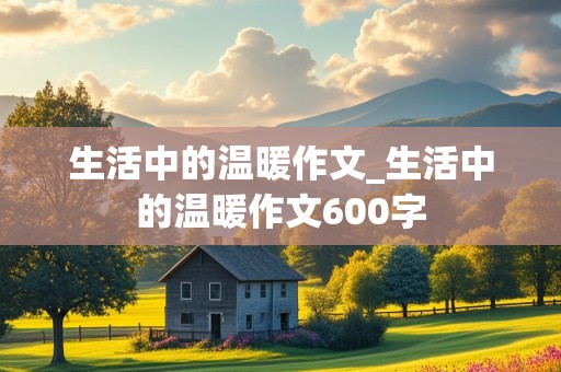 生活中的温暖作文_生活中的温暖作文600字