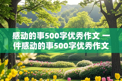 感动的事500字优秀作文 一件感动的事500字优秀作文