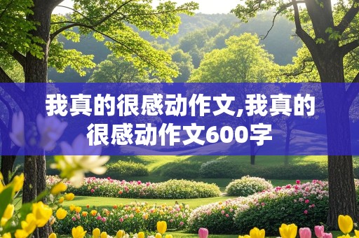 我真的很感动作文,我真的很感动作文600字