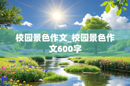 校园景色作文_校园景色作文600字