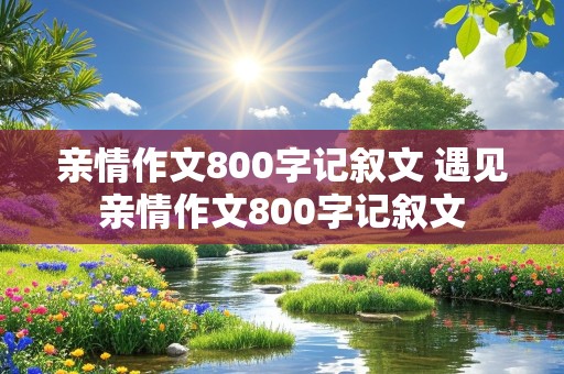 亲情作文800字记叙文 遇见亲情作文800字记叙文