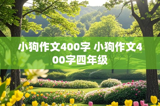 小狗作文400字 小狗作文400字四年级