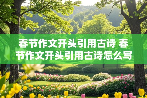 春节作文开头引用古诗 春节作文开头引用古诗怎么写