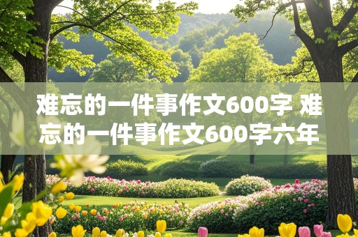 难忘的一件事作文600字 难忘的一件事作文600字六年级