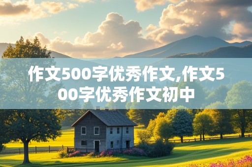 作文500字优秀作文,作文500字优秀作文初中