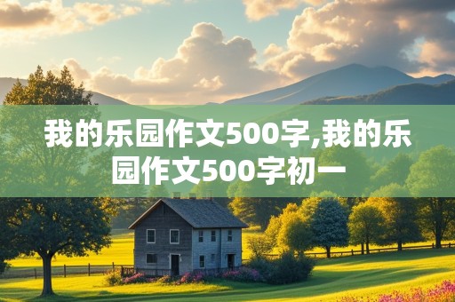 我的乐园作文500字,我的乐园作文500字初一