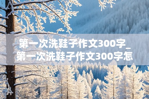 第一次洗鞋子作文300字_第一次洗鞋子作文300字怎么写