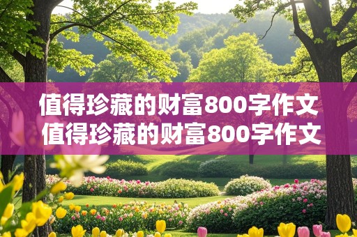 值得珍藏的财富800字作文 值得珍藏的财富800字作文记叙文