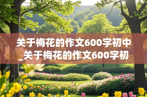 关于梅花的作文600字初中_关于梅花的作文600字初中,托物言志