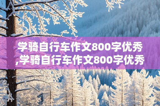 学骑自行车作文800字优秀,学骑自行车作文800字优秀初中