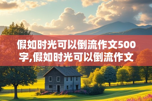 假如时光可以倒流作文500字,假如时光可以倒流作文500字六年级