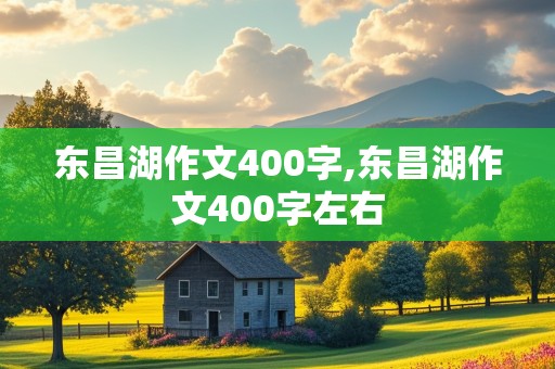 东昌湖作文400字,东昌湖作文400字左右