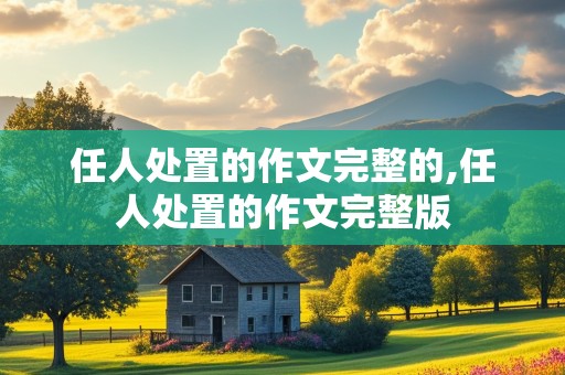 任人处置的作文完整的,任人处置的作文完整版