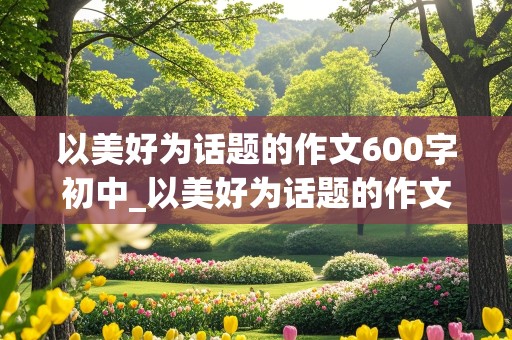 以美好为话题的作文600字初中_以美好为话题的作文600字初中演讲稿范文