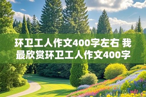 环卫工人作文400字左右 我最欣赏环卫工人作文400字左右