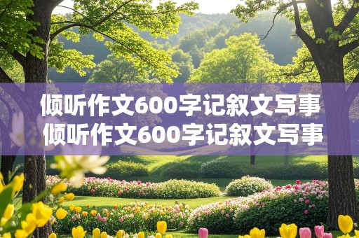 倾听作文600字记叙文写事 倾听作文600字记叙文写事怎么写