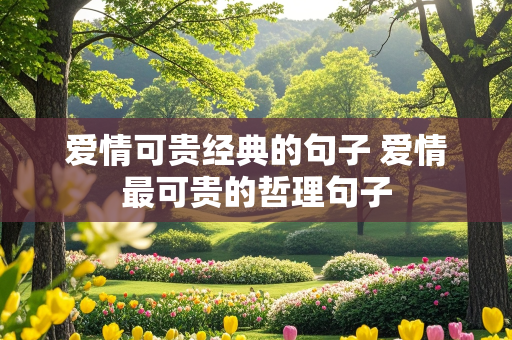 爱情可贵经典的句子 爱情最可贵的哲理句子