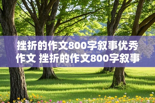 挫折的作文800字叙事优秀作文 挫折的作文800字叙事优秀作文高中