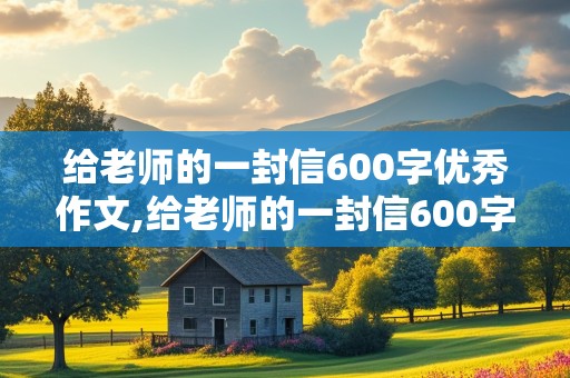 给老师的一封信600字优秀作文,给老师的一封信600字优秀作文写事