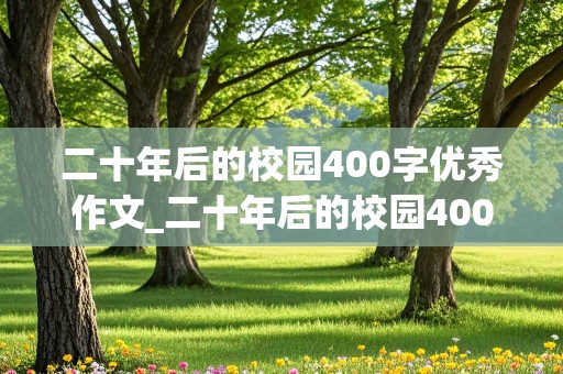 二十年后的校园400字优秀作文_二十年后的校园400字优秀作文五年级