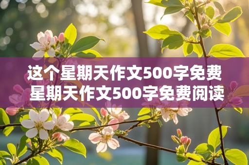 这个星期天作文500字免费 星期天作文500字免费阅读