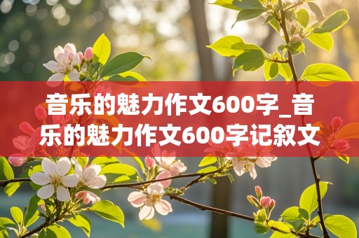 音乐的魅力作文600字_音乐的魅力作文600字记叙文