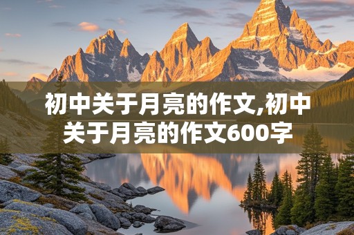 初中关于月亮的作文,初中关于月亮的作文600字